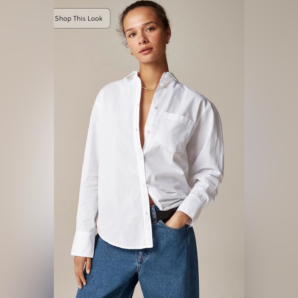 J.Crew Garçon classic shirt in cotton poplin